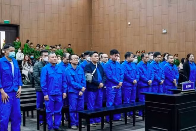 Quang cảnh phiên tòa phúc thẩm