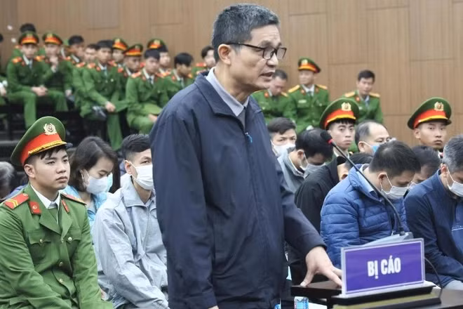 Bị cáo Nguyễn Thanh Phong tại phiên tòa sơ thẩm.