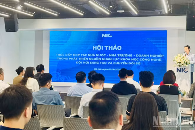 Hội thảo diễn ra tại trụ sở NIC, Hà Nội. (Ảnh: HNV)