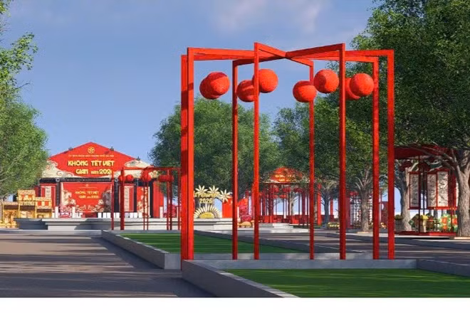 Từ ngày 6 đến 13/2/2026, Không gian Tết Việt 2026 diễn ra tại Công viên Thống Nhất (Hà Nội).