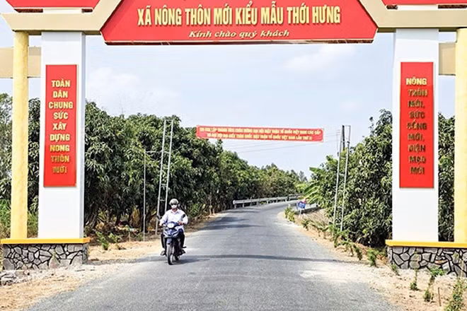 Xã nông thôn mới kiểu mẫu Thới Hưng, thành phố Cần Thơ.