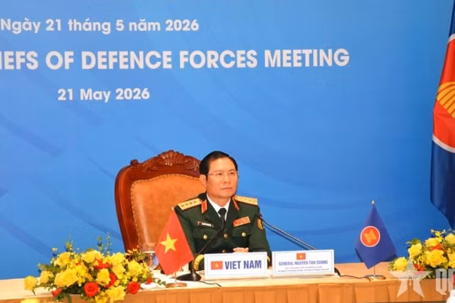 Đại tướng Nguyễn Tân Cương tham dự ACDFM-23. (Ảnh: qdnd.vn)
