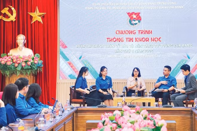 Đoàn Thanh niên Học viện Chính trị quốc gia Hồ Chí Minh tổ chức chương trình thông tin khoa học về Cuộc thi chính luận bảo vệ nền tảng tư tưởng của Đảng năm 2026.