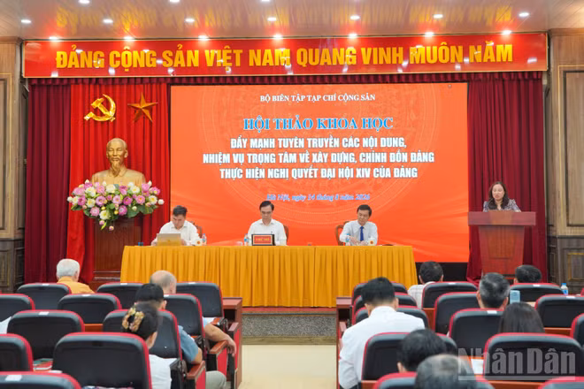 Quang cảnh hội thảo. (Ảnh: HẢI ĐĂNG)