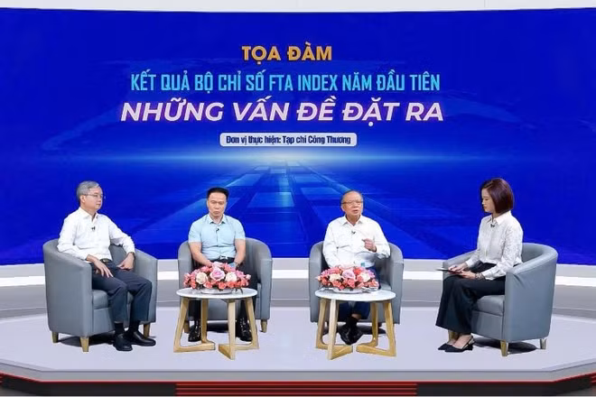Tọa đàm "Kết quả Bộ chỉ số FTA index năm đầu tiên - Những vấn đề đặt ra". (Ảnh: A.N)