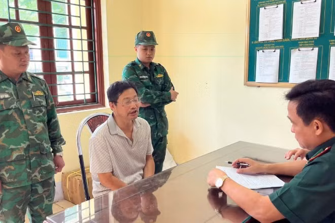Bộ đội Biên phòng Việt Nam làm việc với đối tượng Ngô Tân Kích.