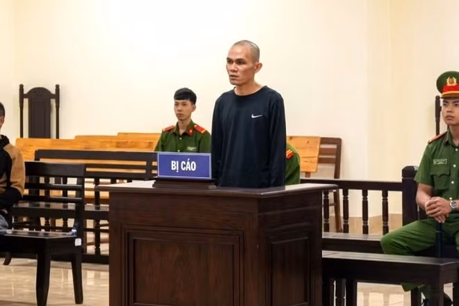 Bị cáo Nguyễn Văn Ty tại phiên tòa.