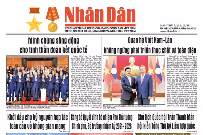Báo Nhân Dân số 25549