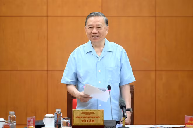 Tổng Bí thư, Chủ tịch nước Tô Lâm phát biểu tại cuộc làm việc. (Ảnh: ĐĂNG KHOA)