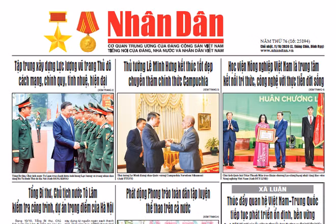 Báo Nhân Dân số 25894 