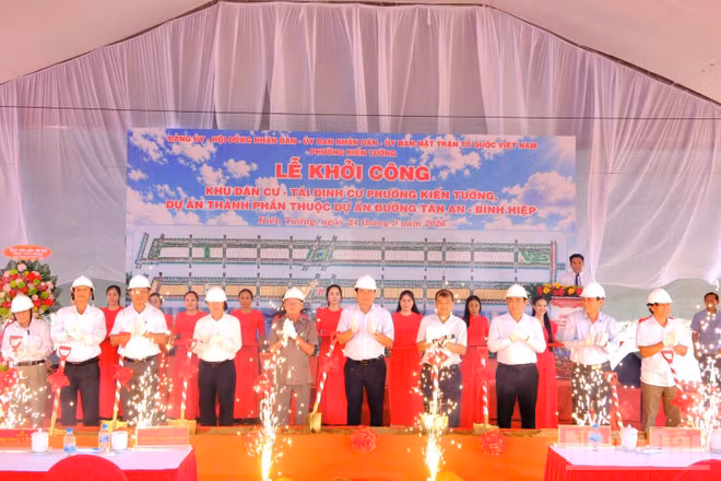 Khu tái định cư Tân An-Bình Hiệp đóng góp đáng kể vào kết quả giải ngân vốn đầu tư công của tỉnh Tây Ninh năm 2026. (Ảnh: THANH PHONG)