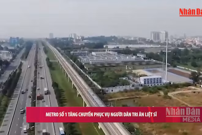 [Video] Metro số 1 tăng chuyến phục vụ người dân tri ân liệt sĩ