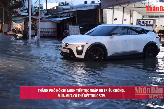 [Video] Thành phố Hồ Chí Minh tiếp tục ngập do triều cường, mùa mưa có thể kết thúc sớm