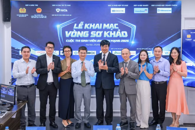 Các đại biểu tại Lễ khai mạc Vòng Sơ khảo Cuộc thi sinh viên An ninh mạng 2026. (Ảnh: NCA)