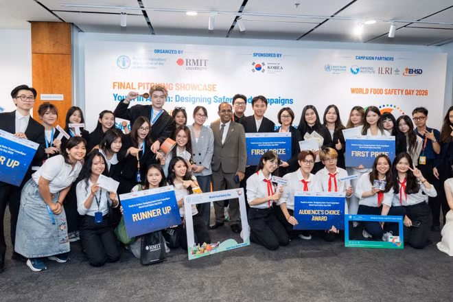 Các đội thắng giải tại vòng chung kết vào ngày 28/5/2026. (Hình: RMIT)