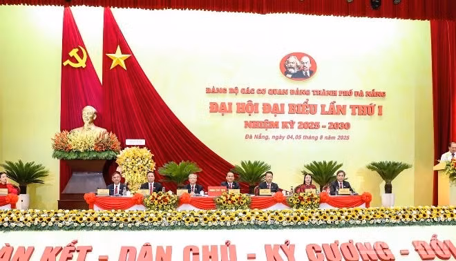 Đại hội đại biểu Đảng bộ Các cơ quan Đảng thành phố Đà Nẵng lần thứ I, nhiệm kỳ 2025 - 2030. (Ảnh: ANH ĐÀO)