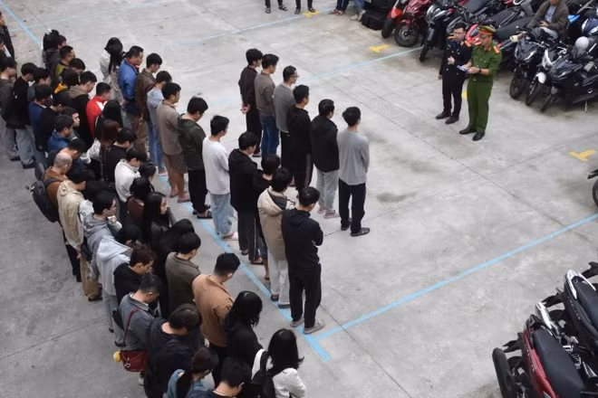 Công an thành phố Đà Nẵng triệu tập 63 đối tượng liên quan. Ảnh: Công an cung cấp