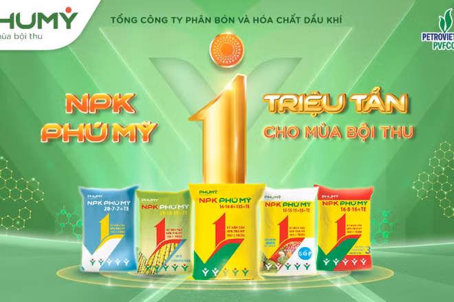 Từ quý I/2018, những hạt NPK Phú Mỹ do PVFCCo-Phú Mỹ sản xuất đã được ra lò.
