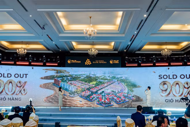 T&T Homes Elite Rivera “sold out” 90% giỏ hàng trong sự kiện mở bán. (Ảnh: T&T)