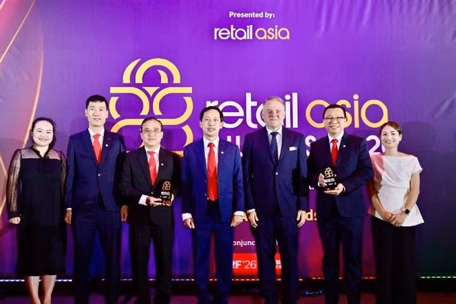 Giải thưởng Bán lẻ châu Á-Retail Asia Awards 2026 vinh danh Saigon Co.op ở hai hạng mục “Nhà bán lẻ nội địa của năm-Việt Nam” và “Thương hiệu hàng nhãn riêng của năm-Việt Nam”.