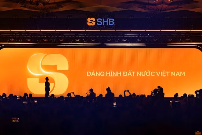 Logo mới của SHB lấy cảm hứng từ dáng hình đất nước.