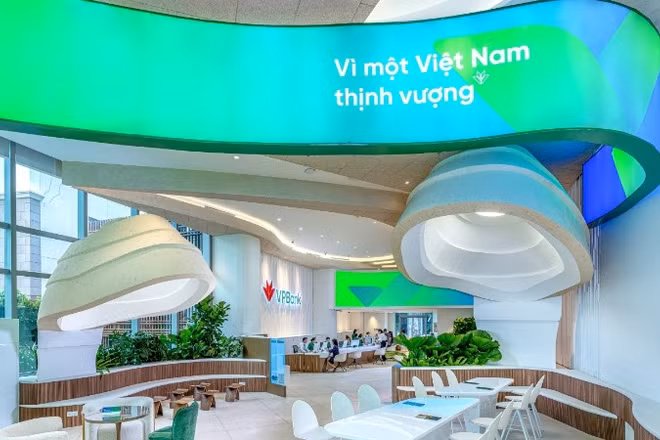 Phòng giao dịch của VPBank.