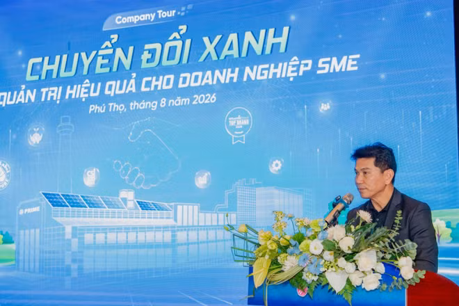 Ông Wichet Chuchaeu, Giám đốc Điều hành Khu vực Việt Nam, ngành xi-măng và vật liệu xây dựng, Tập đoàn SCG, kiêm Phó Chủ tịch SCG Việt Nam phát biểu tại sự kiện ESG Company Tour 2026.