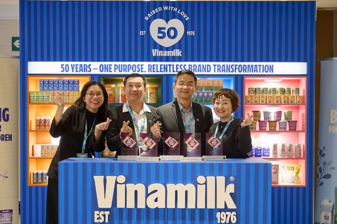 Vinamilk giành chiến thắng áp đảo với 5 hạng mục tại Giải thưởng Đổi mới ngành sữa thế giới. (Ảnh: VN)