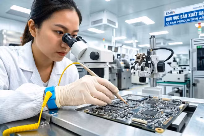 Mặc dù đầu tư FDI vào Việt Nam ngày càng gia tăng, nhưng doanh nghiệp trong nước vẫn đang đứng ngoài chuỗi sản xuất của khu vực FDI. Ảnh: Danh Lam
