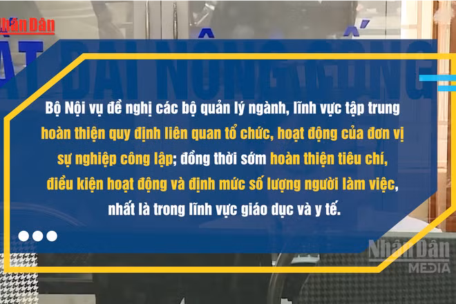 [Video] Hoàn thành sắp xếp đơn vị sự nghiệp giáo dục, y tế trong quý III/2026