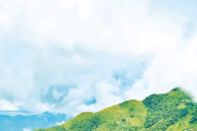 Cảnh quan thiên nhiên thơ mộng ở Tà Xùa. (Ảnh: THẢO ANH)