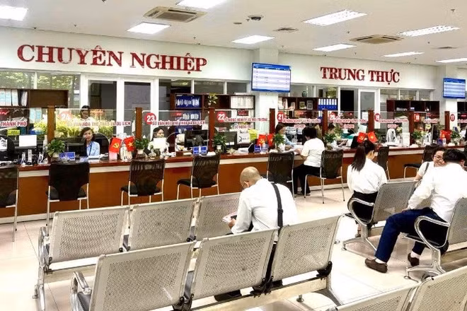 Trung tâm Phục vụ hành chính công thành phố Đà Nẵng. (Ảnh KIM OANH)