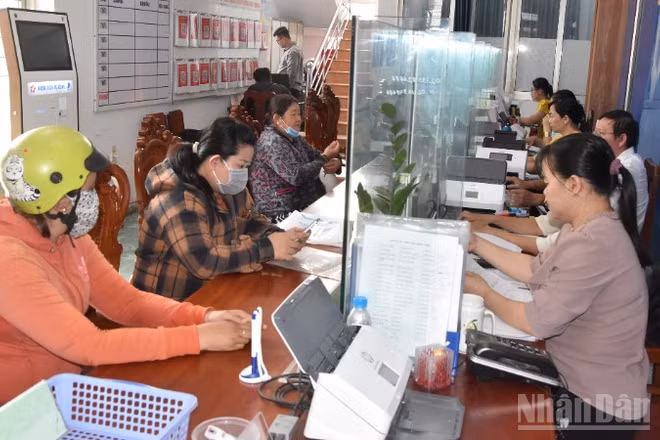 Trung tâm phục vụ hành chính công phường Mỹ Phong (tỉnh Đồng Tháp).