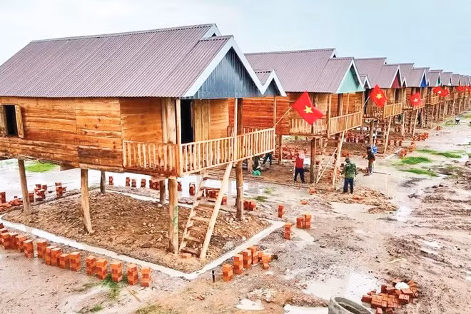 Khu tái định cư tại xã Ia Tul. Ảnh: R’Piên
