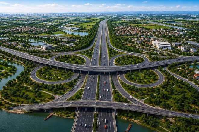 Dự án đường Vành đai 5 - Vùng Thủ đô Hà Nội được kỳ vọng hình thành hành lang liên kết vùng, mở rộng không gian phát triển của Hà Nội và các địa phương trong khu vực.