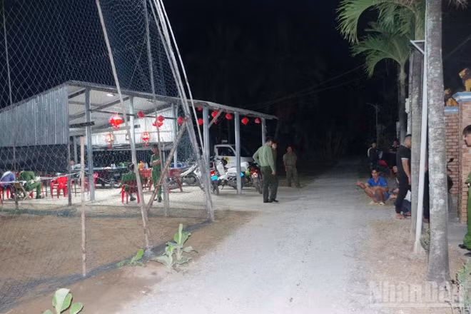Hiện trường vụ án mạng.