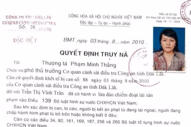 Truy nã đặc biệt đối tượng “Lừa đảo chiếm đoạt tài sản” ở Đắk Lắk