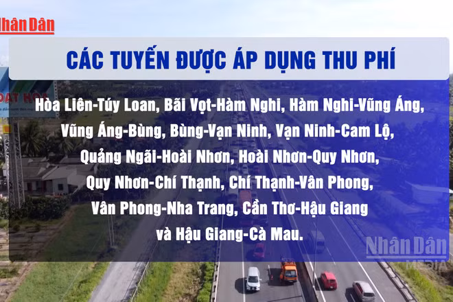 [Video] Chấp thuận mức thu phí 13 tuyến cao tốc Bắc-Nam do Nhà nước đầu tư