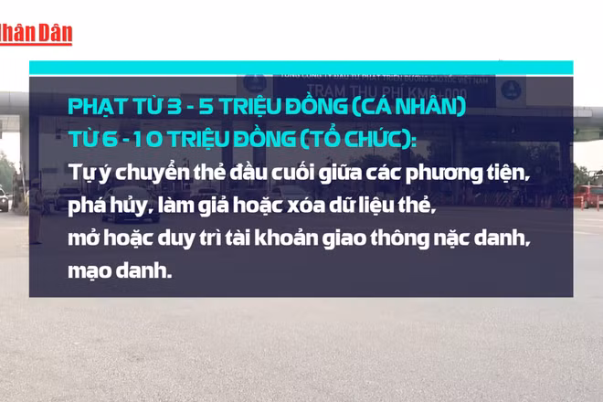 [Video] Gian lận thanh toán giao thông điện tử bị phạt đến 5 triệu đồng
