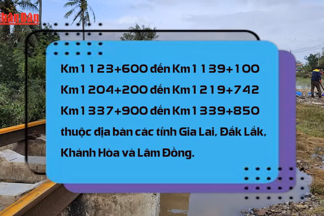 [Video] Công bố tình huống khẩn cấp để khắc phục hư hỏng trên tuyến đường sắt Bắc - Nam