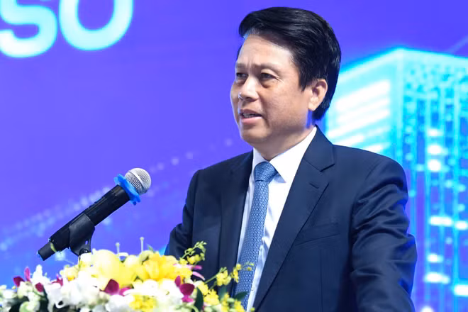 Phó Thống đốc Ngân hàng Nhà nước Phạm Tiến Dũng phát biểu tại hội thảo. (Ảnh: MAI NGỌC)