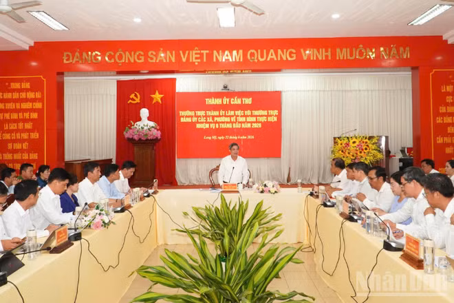 Quang cảnh buổi làm việc.
