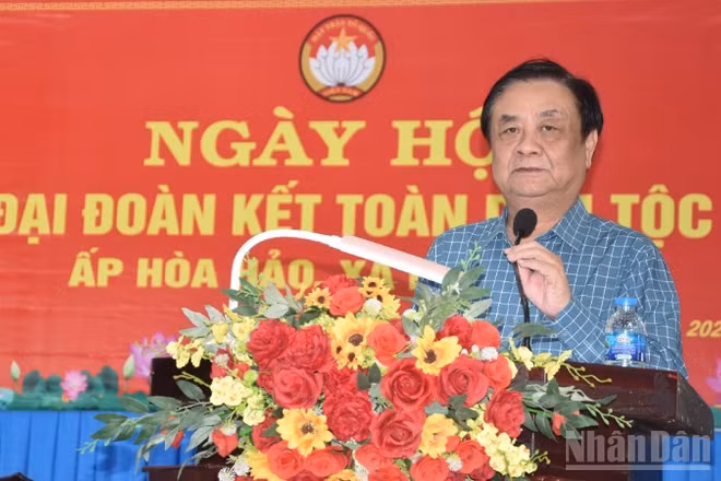Đồng chí Lê Minh Hoan phát biểu tại Ngày hội.