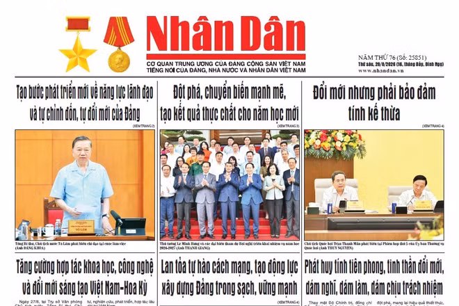 Báo Nhân Dân số 25851