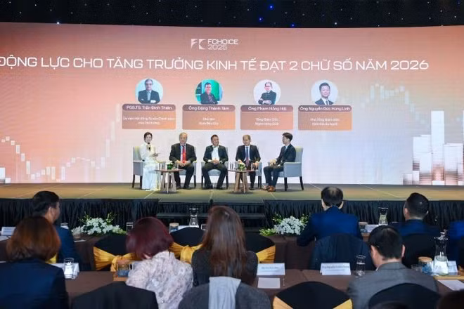 Các diễn giả thảo luận về động lực tăng trưởng năm 2026.