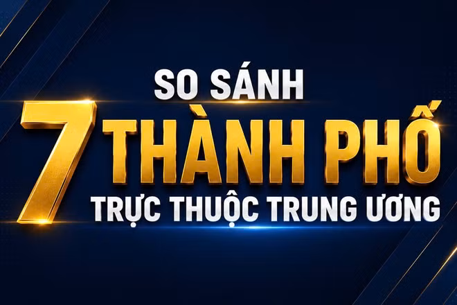 [Interactive] So sánh 7 thành phố trực thuộc Trung ương