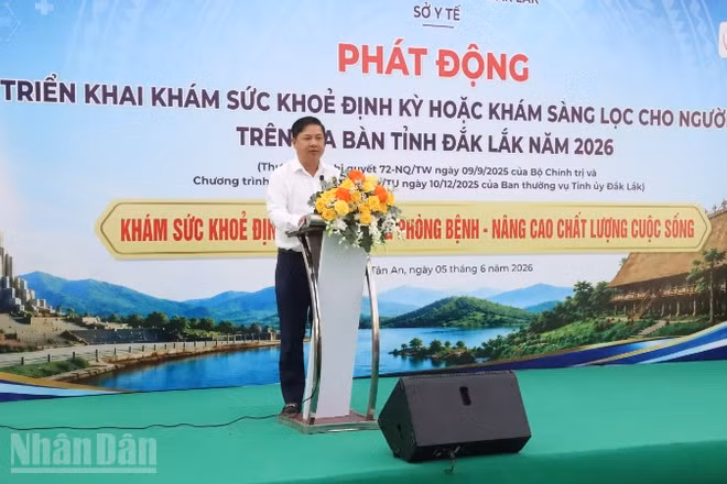 Bí thư Tỉnh ủy Đắk Lắk Lương Nguyễn Minh Triết phát động triển khai Tháng cao điểm khám sức khỏe định kỳ/ khám sàng lọc cho người dân trên địa bàn tỉnh Đắk Lắk năm 2026.