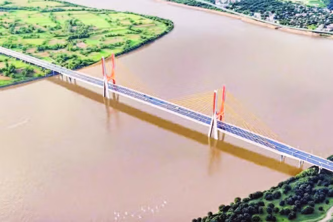 Phối cảnh cầu Ngọc Hồi.