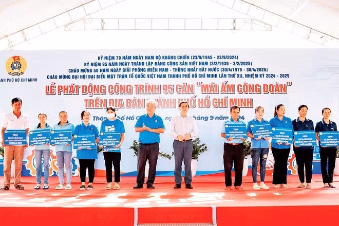 Liên đoàn Lao động Thành phố Hồ Chí Minh phát động xây mới và sửa chữa các “Mái ấm công đoàn” cho công đoàn viên có hoàn cảnh khó khăn trên địa bàn thành phố.