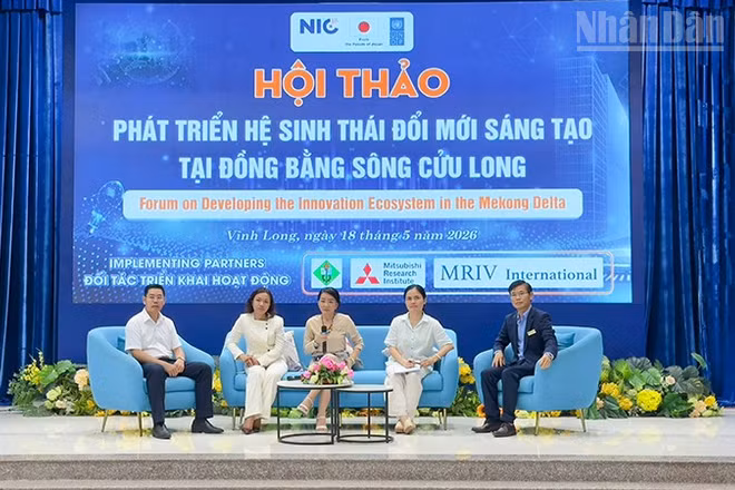 Tọa đàm về đổi mới sáng tạo. 